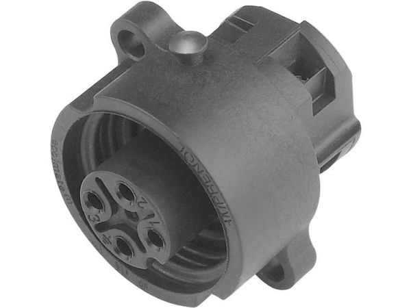 Amphenol C016 10G006 000 rundkontakt tilkobling/innbygging, samlet poltall: 6 + PE, serie C016, 1 stk