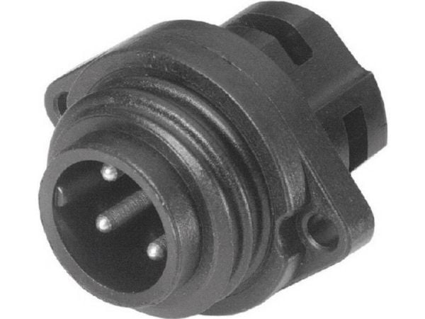 Amphenol C016 10C006 000 12 Sirkulær kontakt Stikkontakt, innfelt montering Totalt antall poler: 6 + PE Serie (sirkulær kontakt): C016 1 stk