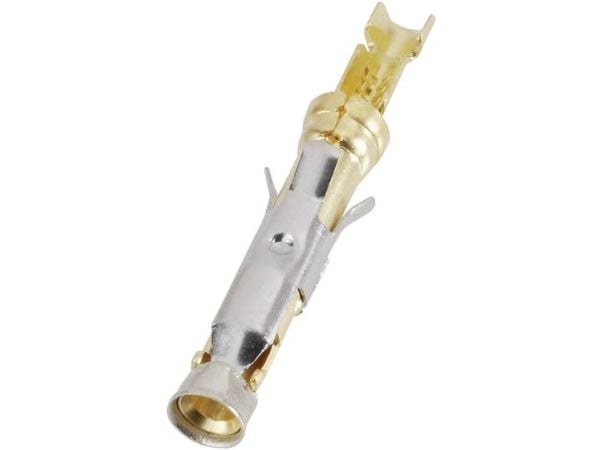 TE Connectivity 1-163084-0 rundstift enkelkontakt hylsekontakt, 1 pol