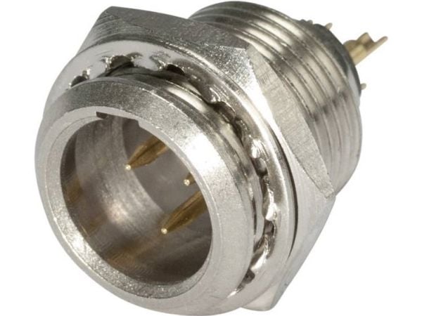 Hicon HI-XMEM3 Miniatyyri XLR-liitin Pistoke, uppoasennettava pystysuora Nastojen lukumäärä: 3 Hopea, musta 1 kpl Hicon HI-XMEM3 Miniatyyri XLR-liitin Pistoke, uppoasennettava pystysuora Nastojen lukumäärä: 3 Hopea, musta 1 kpl