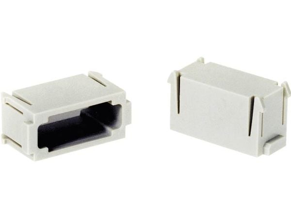 HARTING HAN modular dummy modul 6B, 10B, 16B, 24B. Hun og han delen. - (2 stk.)