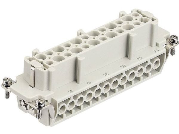 Harting 09 34 010 2701, 10HvE-F-s, Grå, Polykarbonat, 18/14, Sølv, 830 V