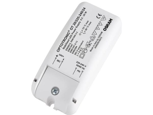 Osram 4050300618111, Innendørs, 220-240 V, 50/60 Hz, 20 W, 24 V, 10 A