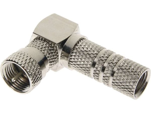 Schwaiger FSTWI7002 531, F-tyyppi, 90°, Hopea, Metalli, 2 kpl