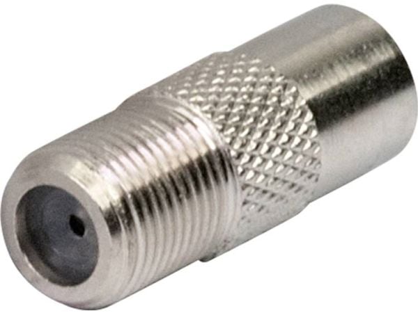 Schwaiger UEST9330 531, IEC, F, urosliitin, naarasliitin, hopea, metallia
