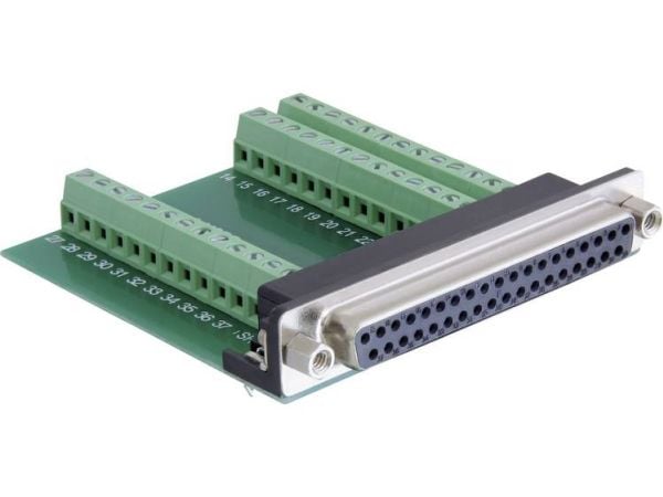 Delock Adapter Sub-D 37 pin female > Terminal Block 39 pin