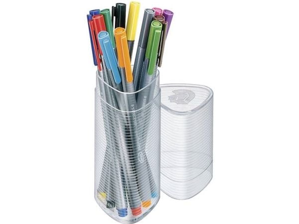 STAEDTLER triplus - Fineliner - assorterte farger - vannbasert blekk - 0.3 mm - superfin (en pakke 12)