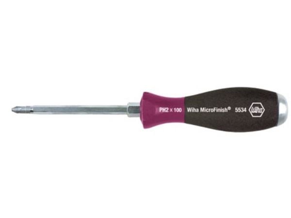 Wiha MicroFinish skruetrækker, Phillips PH1 x 80 mm