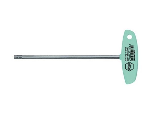Wiha 26954, L-torx-nøkkel, T10, Grønn, Metallisk, Kromvanadiumstål, 4 mm, 80 mm