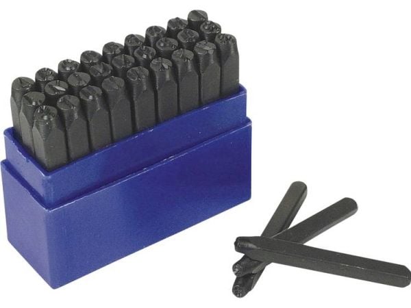 Brüder Mannesmann M 244-06 27-osainen iskukirjainsarja Kirjainten korkeus: 6 mm