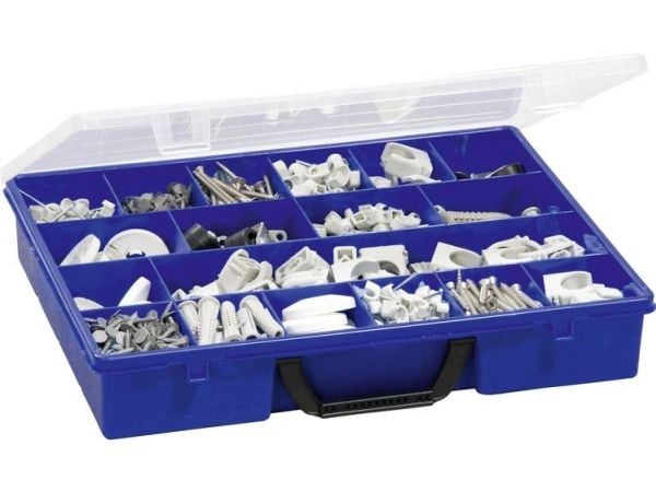 Berger & Schröter sortimentskoffert (L x B x H) 365 x 291 x 64 mm antal fack: 18 fast underindelning innehåll 1 st