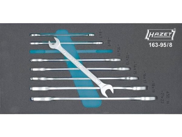 HAZET 163-95/8, Ruostumaton teräs, 8 kpl