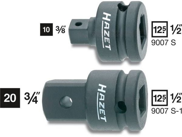 HAZET 9007S, Stikkontakt, 1/2", Metrisk, 1 hoder, 10 mm, 3/8"