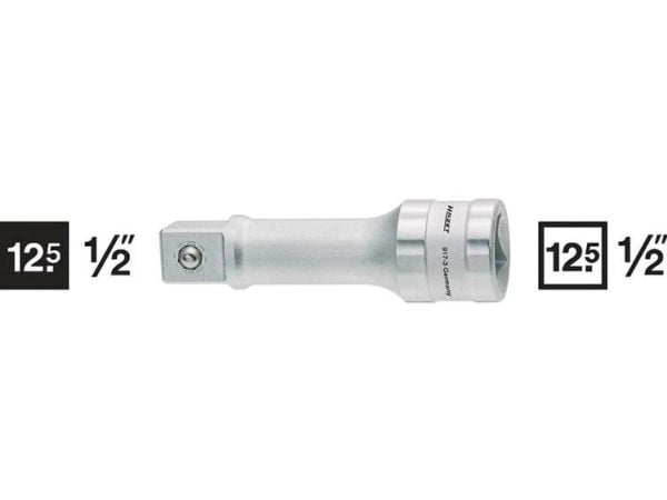 HAZET 917-5, Pistorasia, 1/2", Metrinen/brittiläinen, 1 pää(t), 12.5 mm, 1/2"