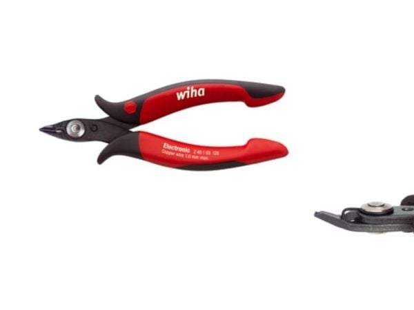 Wiha Z 40 1 03, Diagonal tang, 1 mm, Stål, Sort, Rød, 128 mm, 70 g