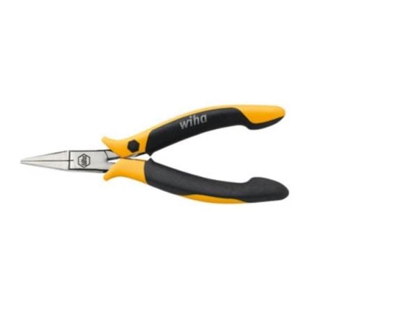 Wiha Z 38 0 04, Nåletang, Stål, Svart, Gul, 120 mm, 59 g