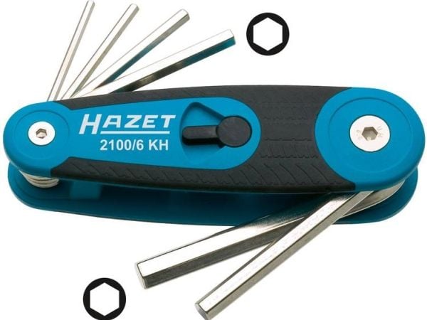 Hazet Unbrako vinkelskrutrekker-sett 2,5 mm, 3 mm, 4 mm, 5 mm, 6 mm, 8 mm 6 deler