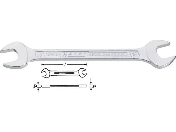 HAZET 450N-41X46, Kromvanadiumstål, Kromfarget, 41x46 mm, 439,5 mm, 1,05 kg, 1 stykker
