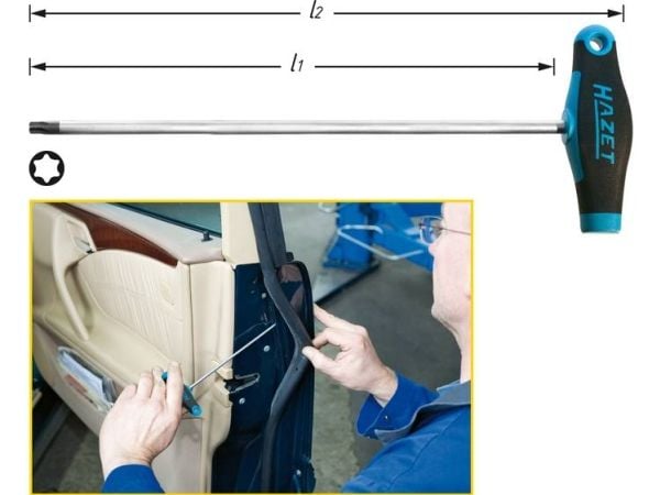 Hazet HAZET Workshop Torx-ruuvimeisseli Koko T 30 Terän pituus: 290 mm