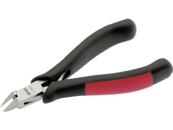 Cimco 100804, Diagonal tang, Beskyttelse mot elektrostatisk utladning (ESD), Stål, Sort, Rød, 145 mm