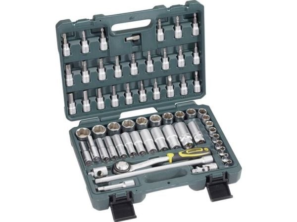 Brüder Mannesmann toppnøkkelsett metrisk 3/8 (10 mm) 61 deler M 2045-SL