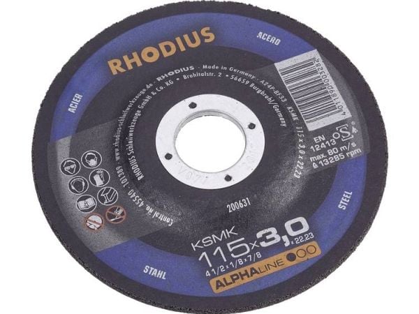 Rhodius KSMFT 200550 skjæreskive rett 230 mm 22.23 mm 1 stk
