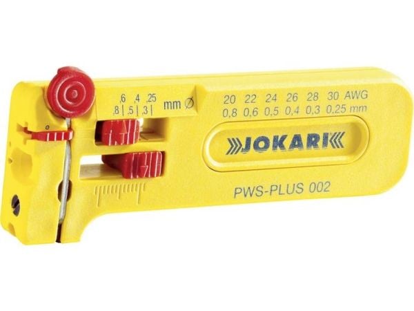 Jokari 40025 PWS Plus 002 Wire stripper Egnet for PVC- og PTFE-ledninger 0,25 til 0,80 mm