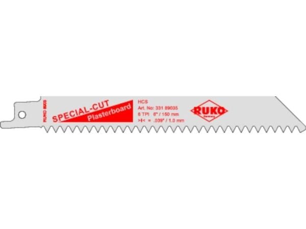 RUKO 33189035 sett med 5 stikksag-/bajonettsagblader, sagbladlengde 150 mm, 5 stk