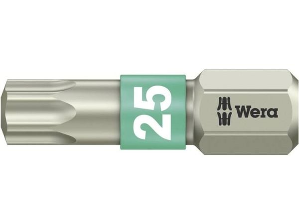 Wera 3867/1 TS TX 25 X 25 MM Torx-bit T 25 Rustfrit stål D 6.3 1 stk