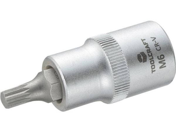 TOOLCRAFT 816086 multitann (XZN) topnøkkel-bitsinnsats 6 mm 1/2 (12,5 mm)