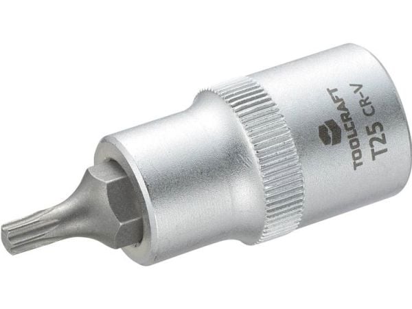 TOOLCRAFT 816163 topnøkkelbit-innsats innvendig sekskant (TX) T 25 1/2 (12,5 mm)