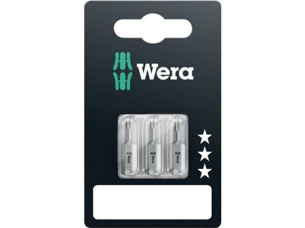Wera 05073344001, 3 kpl, Kuusikulmainen (metrinen), 2,2.5,3 mm, 840/1 Z Hex-Plus 1 x 2.0x25; 1 x 2.5x25; 1 x 3.0x25, CE, GS, DVE, Kupla