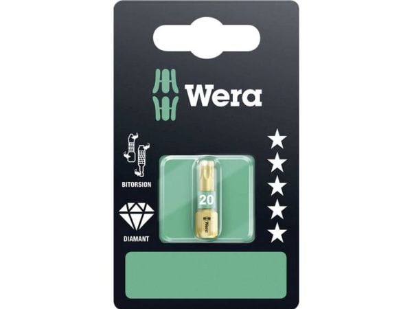 Wera Torx-bit T 20 867/1 BDC SB SiS diamantbelagt | D 6,3 | 1 stk (05134376001)