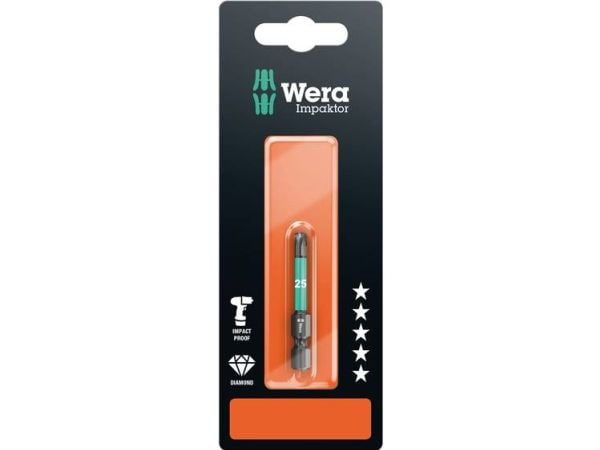 Wera 867/4 IMP DC SB SiS 05073965001 Torx bit T 25 Verktøystål Legering, Diamantbelagt F 6,3 1 stk.