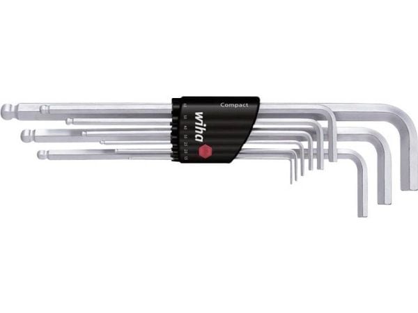 Wiha 01418, L-muotoinen kuusiokoloavainsetti, Metrinen, 9 kpl