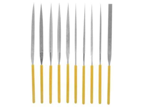 Donau Elektronik M53 diamantskrå nålefil sett 10 deler 140 mm (1 stk)
