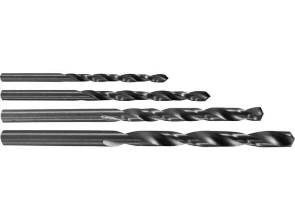 Donau Elektronik 1722 HSS metallspiralbor-sett 4 deler 2 mm, 2,2 mm, 2,4 mm, 2,6 mm slipt sylinderskaft 1 sett