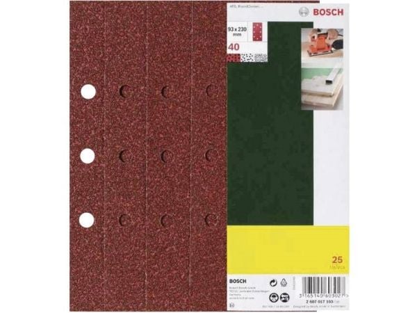 Bosch SLIBEBLAD 93X230MM K40 8HUL 25 STK