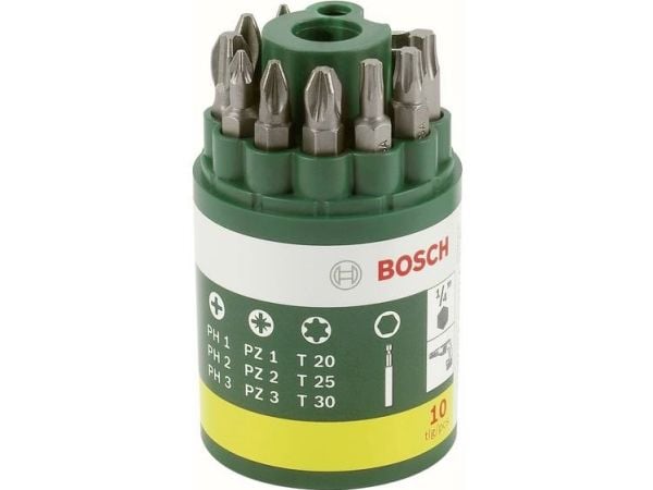 Bosch bitskaft PH/PZ/TORX 10 delar