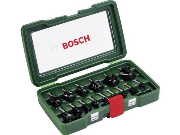 Bosch - Routerspissett - 15 deler - 8 mm