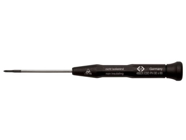 C.K T4882X00ESD ESD Phillips-ruuvimeisseli PH 00 Terän pituus: 60 mm DIN EN 61340-2
