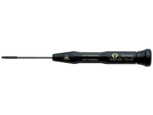 C.K XonicESD innvendig sekskant skrutrekker 2,0 x 50 mm C.K. T4838XESD20