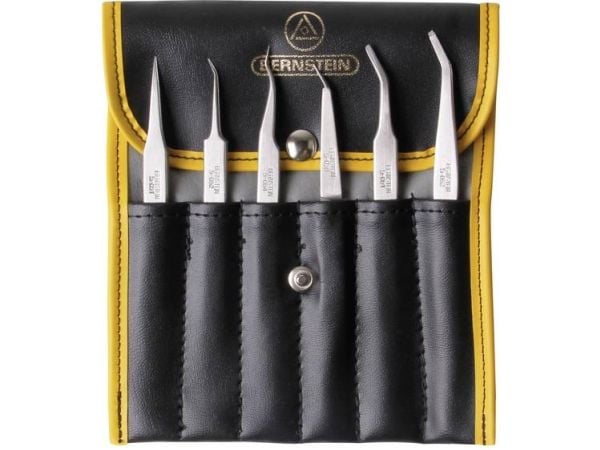 Bernstein 5-050, Rustfritt stål, Rustfritt stål, Flat, Konisk, Buet, Rett, 6 stk
