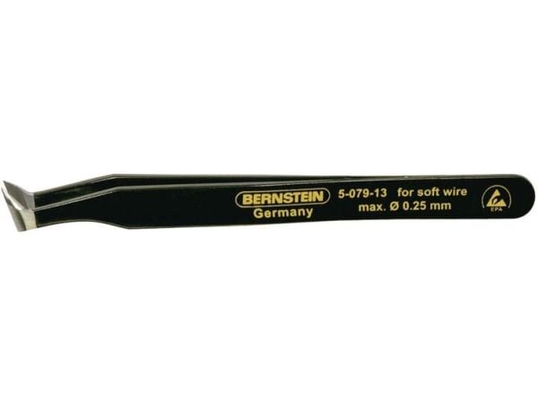Bernstein 5-079-13, Karbonstål, Svart, Flat, Buet, 25 g, 115 mm