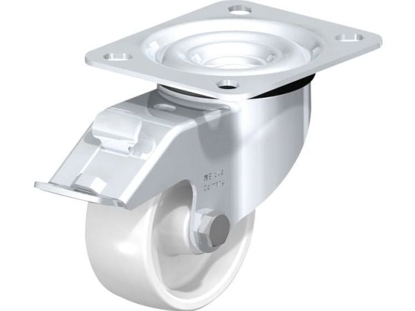 Ohjauspyörä, jossa on räikkälevy ja stop-fix-jarru Blickle LE-PO 75G-FI