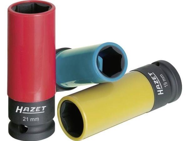 HAZET 903SPC/3, Kraftpipe, Blå, Rød, Gult, 3 hoder, 1/2", Metrisk, 17,19,21 mm