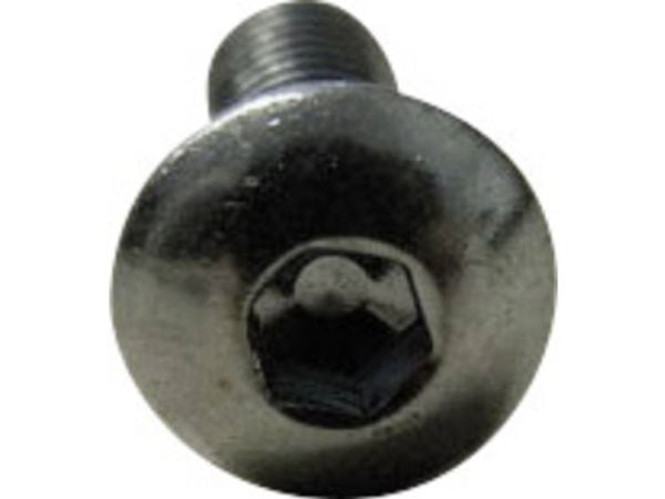 TOOLCRAFT 827235 Linseskruer M3 6 mm Indvendig sekskant ISO 7380 Stål verzinkt 100 stk