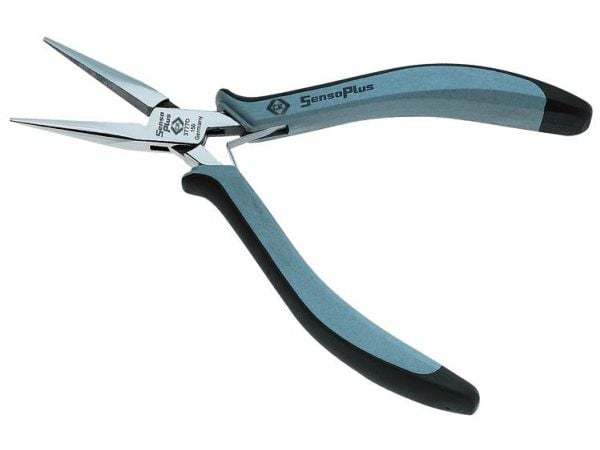 C.K Tools T3777D 150, Nåletang, Stål, Svart, Blå, 15 cm