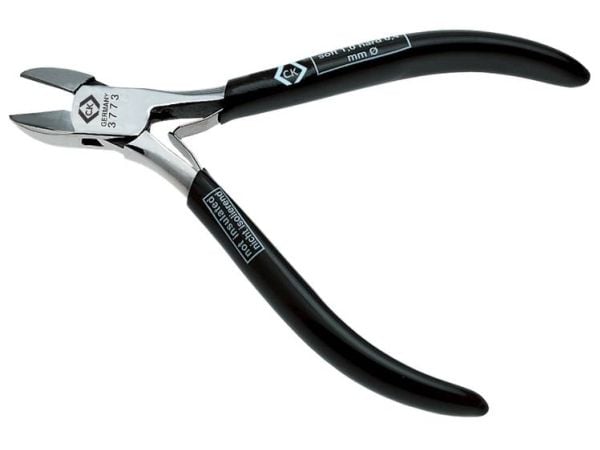 C.K Tools T3773, Diagonal tang, Stål, Vinyl, Sort, 115 mm