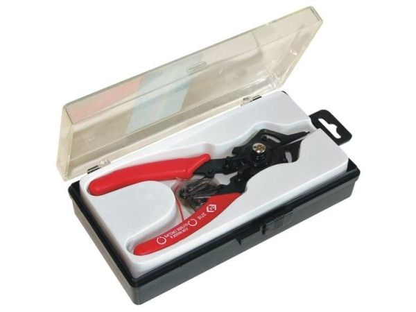 C.K Tools T3716, Låsringstång, Röd
